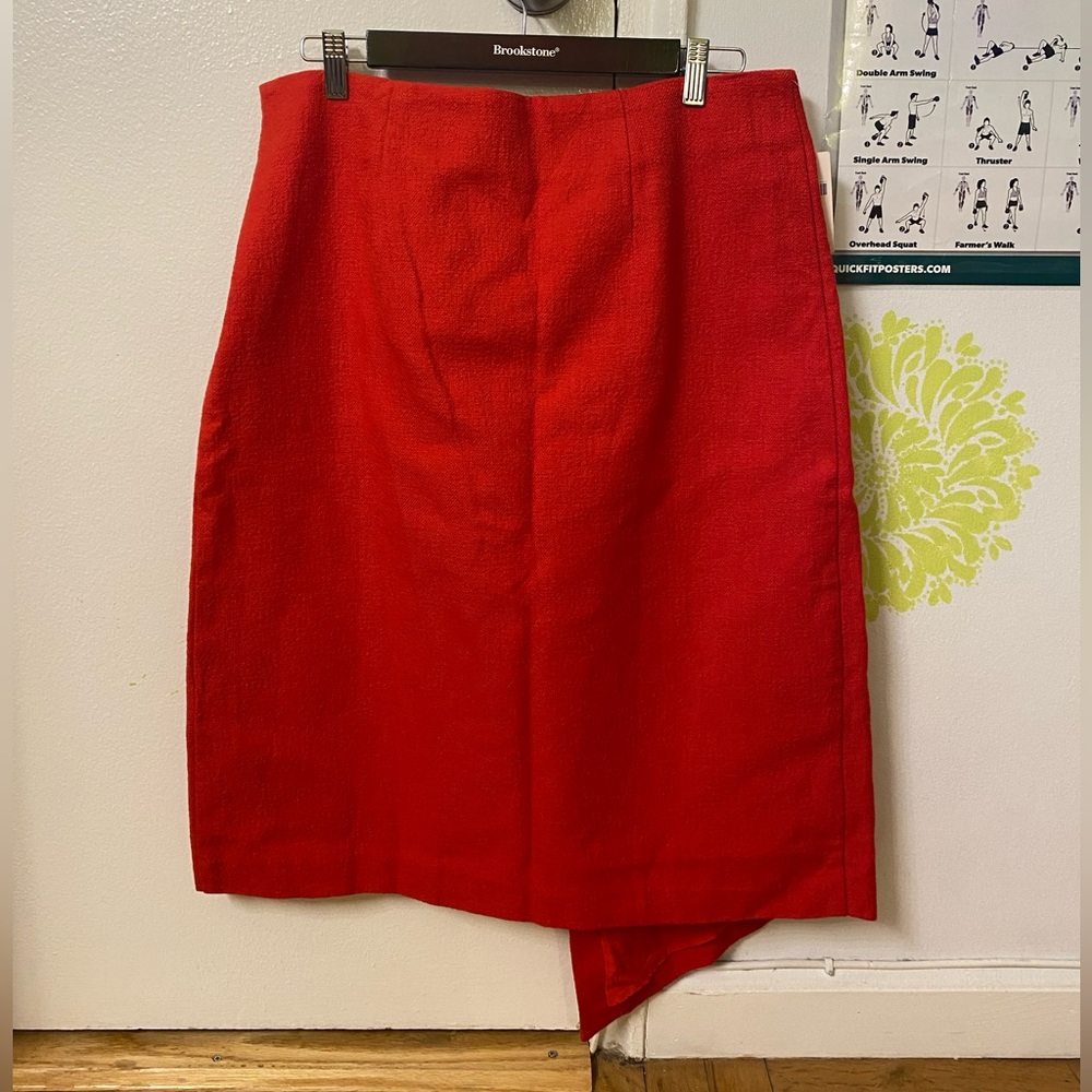 NWT Maeve by Anthropologie Red Bow-Tie Skirt - Picture 3 of 6